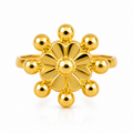 Sunflower 21k Gold Ring