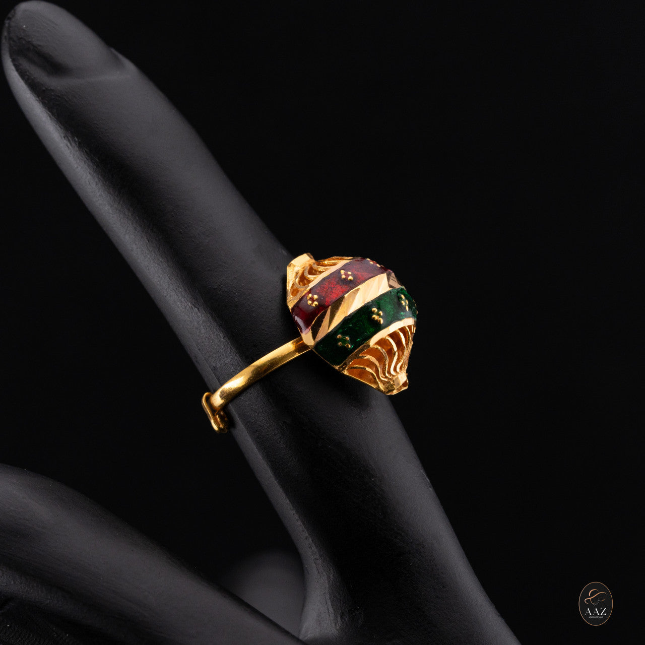 Lantern 21K Gold Adjustable Ring