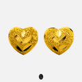 Heart Studs 22K Gold Earrings