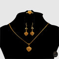 Heart Shape 21K Gold Set