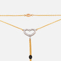 Heart 22K Hand Chain Bracelet
