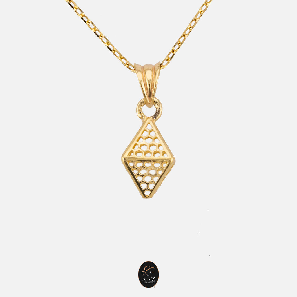 Hive 18k Gold Plated Silver Necklace