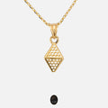 Hive 18k Gold Plated Silver Necklace