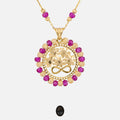 Red Infinity 18k Gold Plated Silver Necklace