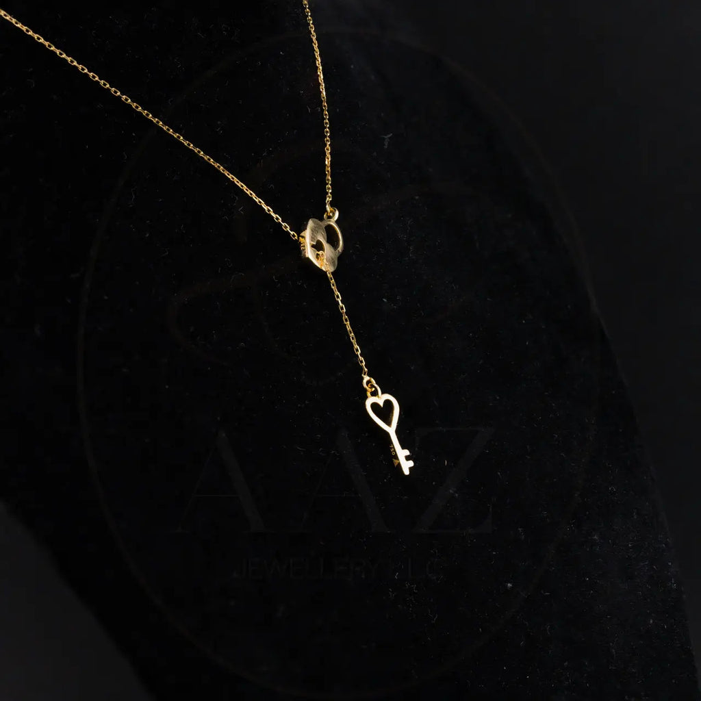 Lock & Key 18K Gold Necklace