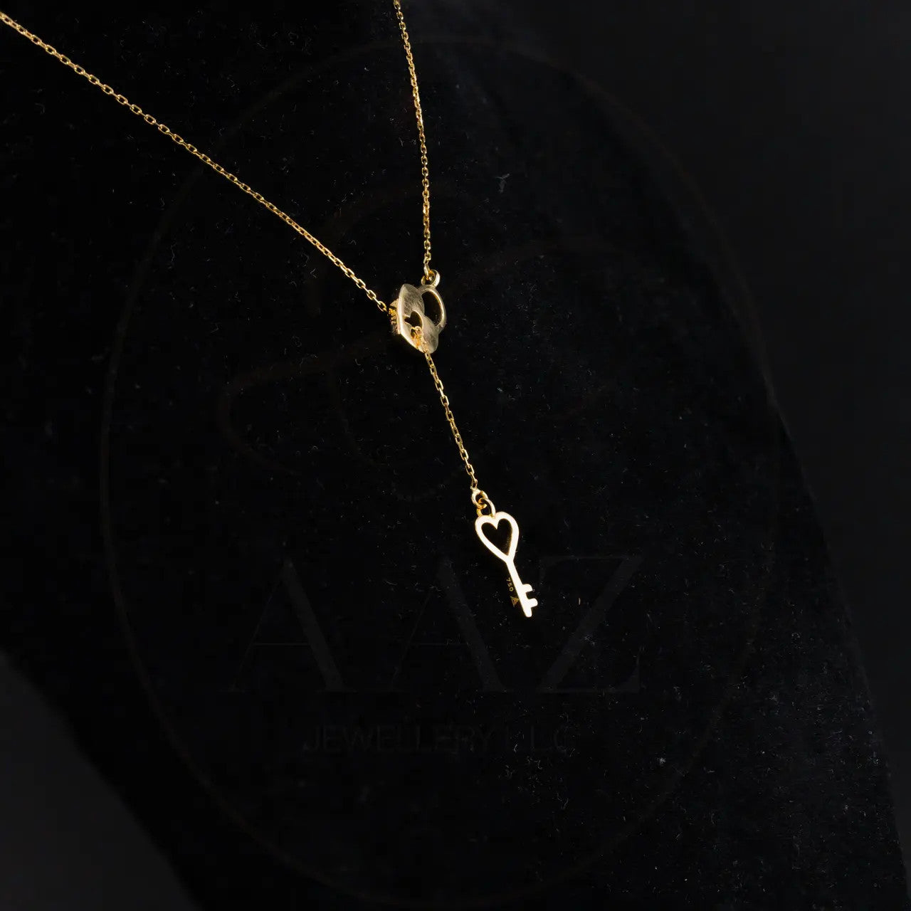 Lock & Key 18K Gold Necklace