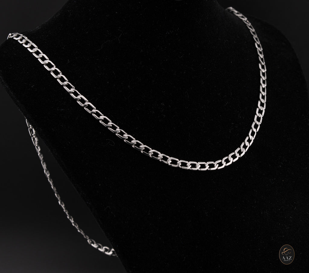 Platinum Necklace Right angle