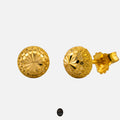 Domed Studs 22K Gold Earrings