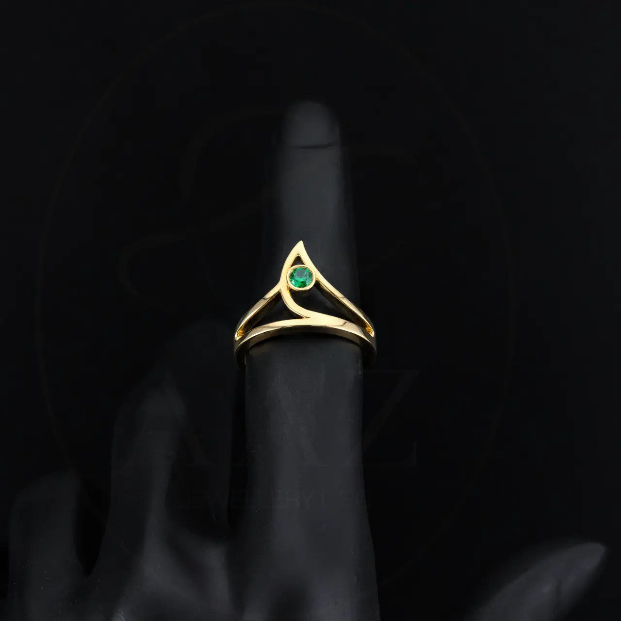 Sage 18K Gold Ring middle