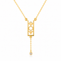 Abstract 18K Gold Necklace