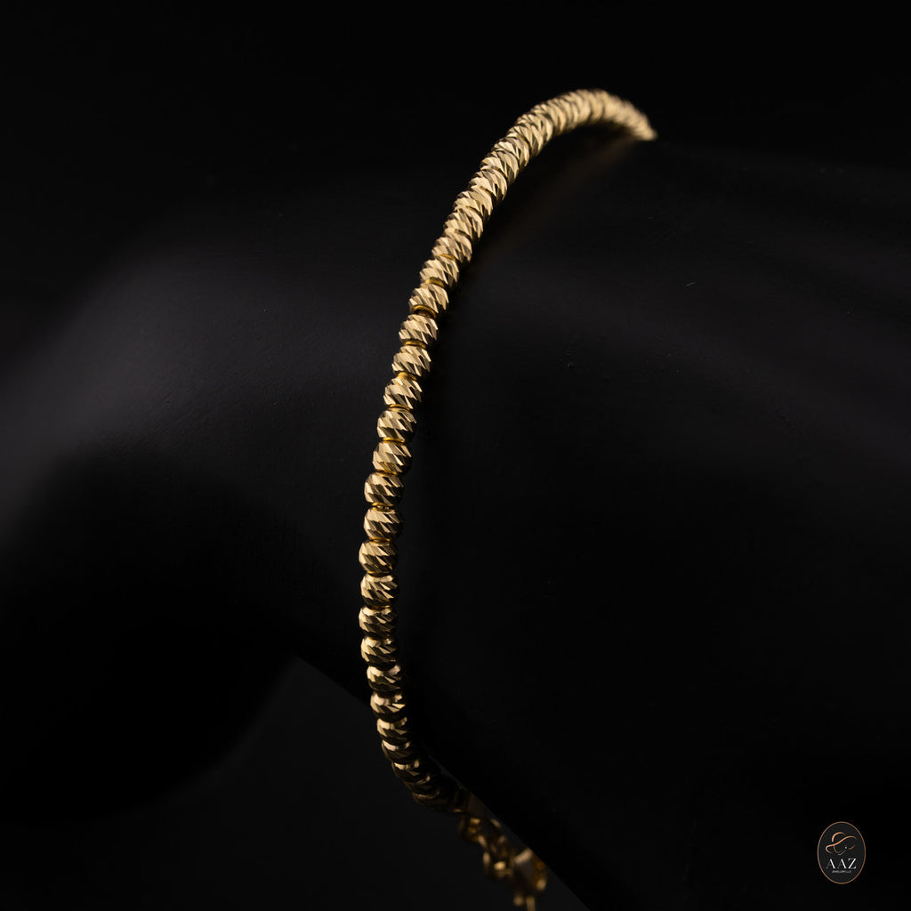 Beads 18K Gold Plated Bangle