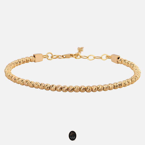 Beads 18K Gold Plated Bangle