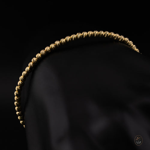 Beads 18K Gold Plated Bangle