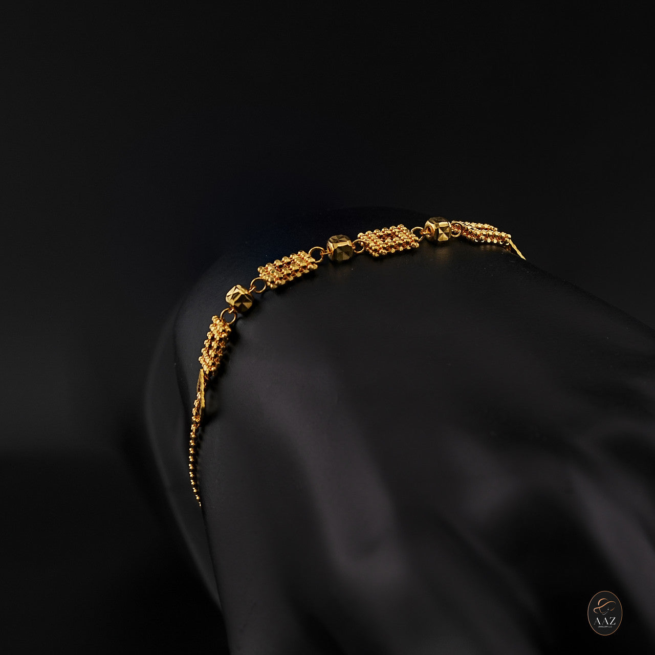 Shape Beads 22K Gold Bracelet