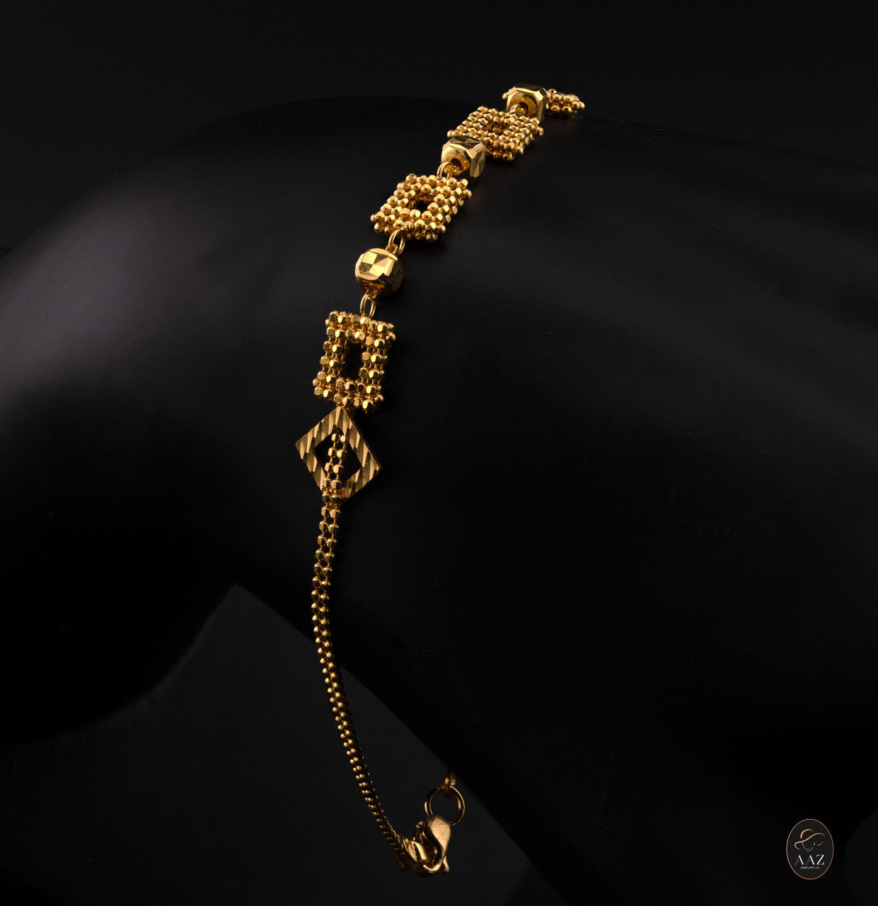 Shape Beads 22K Gold Bracelet