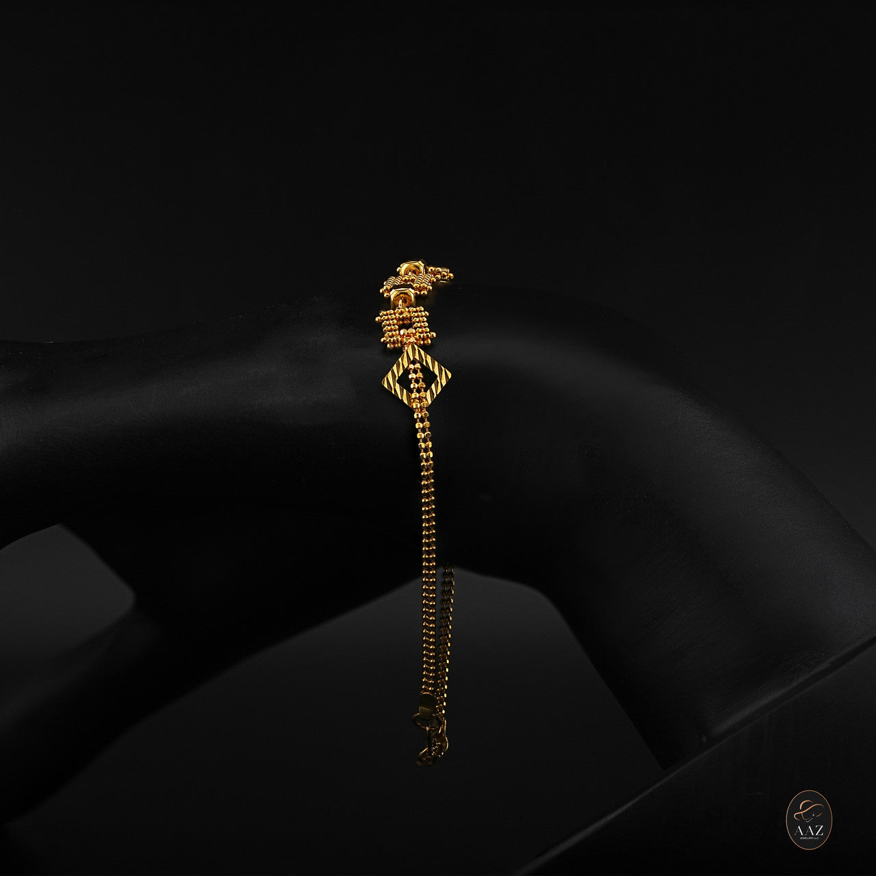 Shape Beads 22K Gold Bracelet