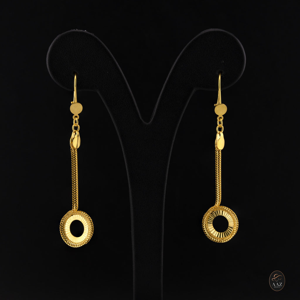 Sun Glare 21K Gold Earrings mid