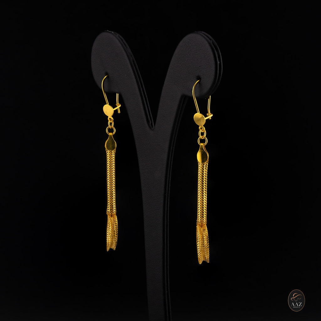 Sun Glare 21K Gold Earrings right