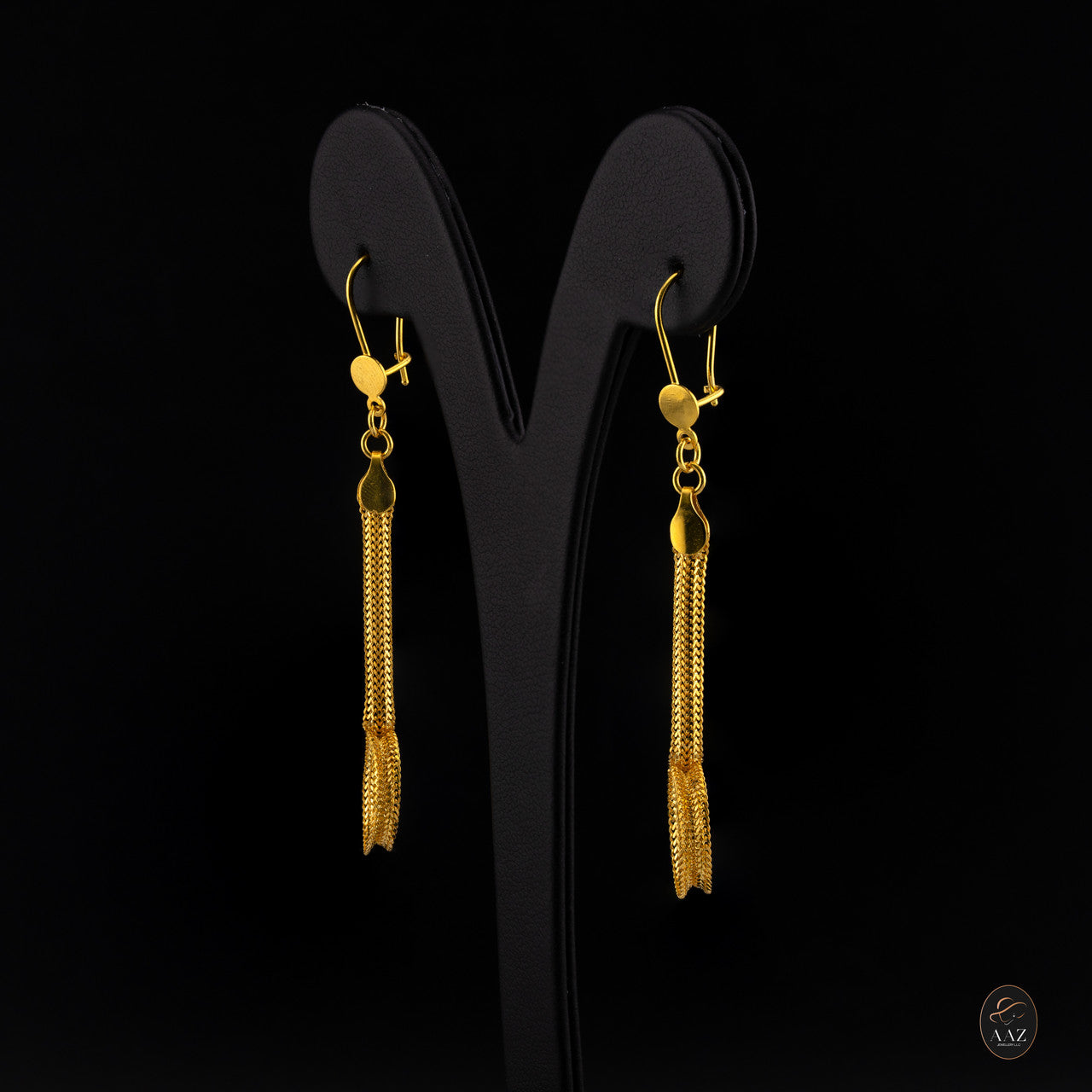 Sun Glare 21K Gold Earrings right
