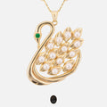 Swan Pearls 18k Gold Plated Silver Necklace