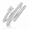 Oval Natural Diamond 18K Gold Spiral Ring – 0.51 Carat IGI Certified