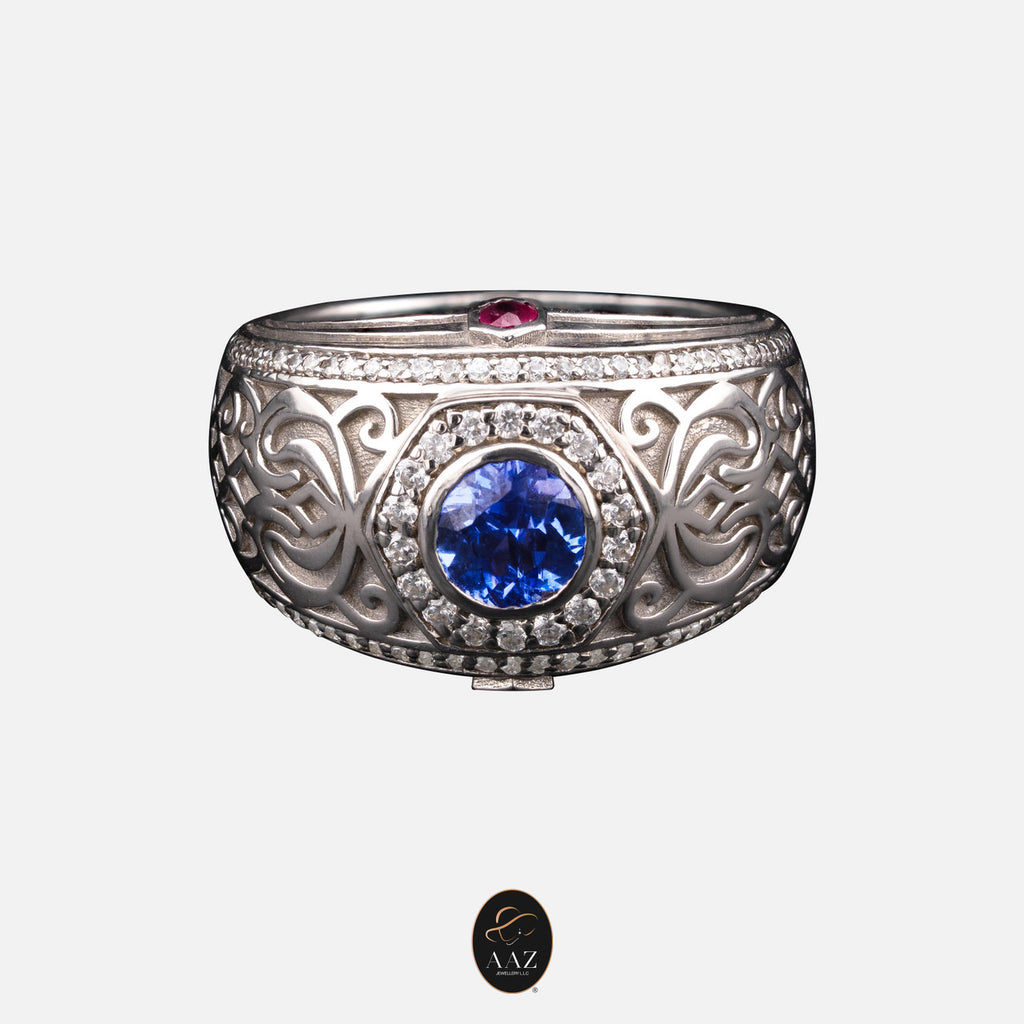 Middle Eastern Signet Silver Men's Ring