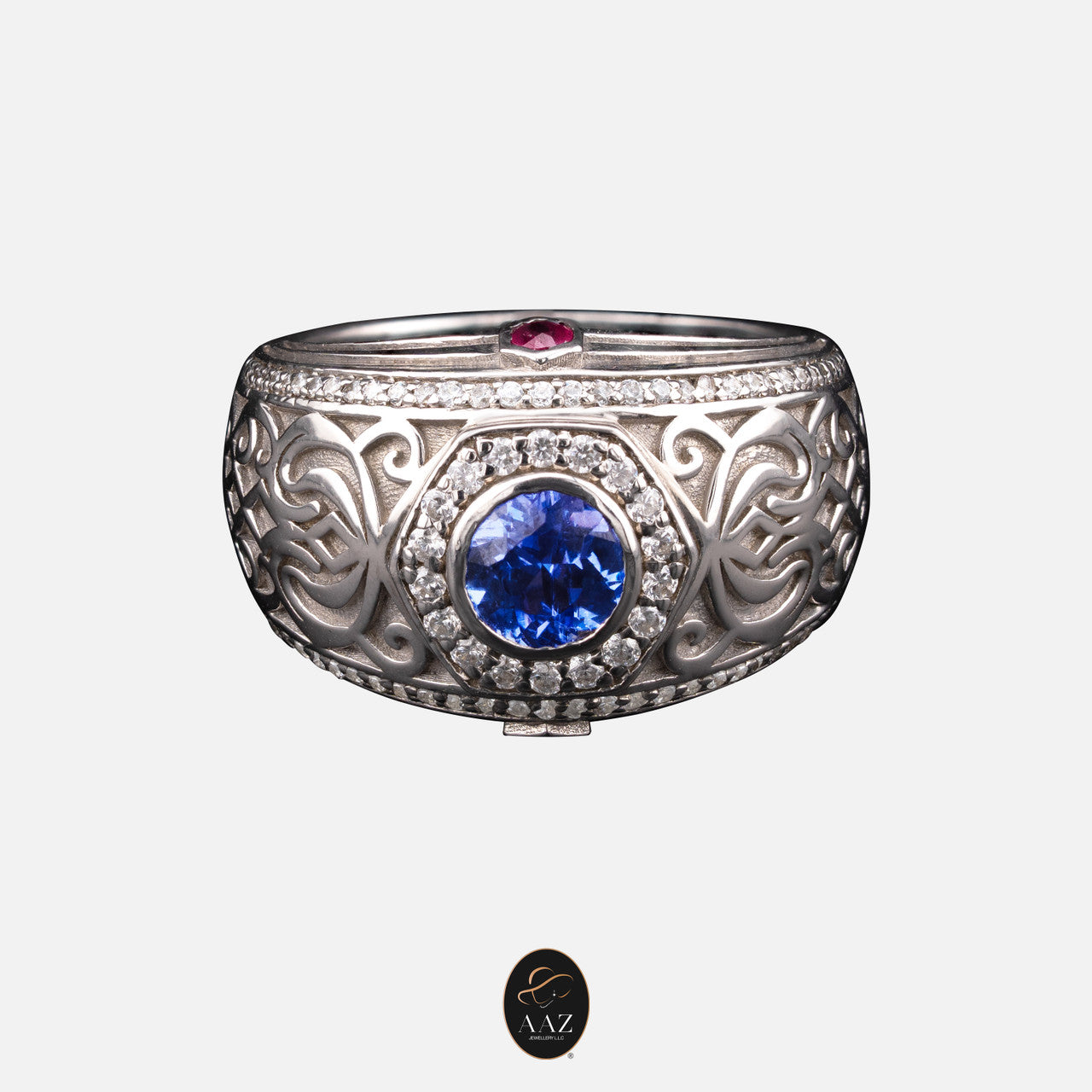 Middle Eastern Signet Silver Men's Ring