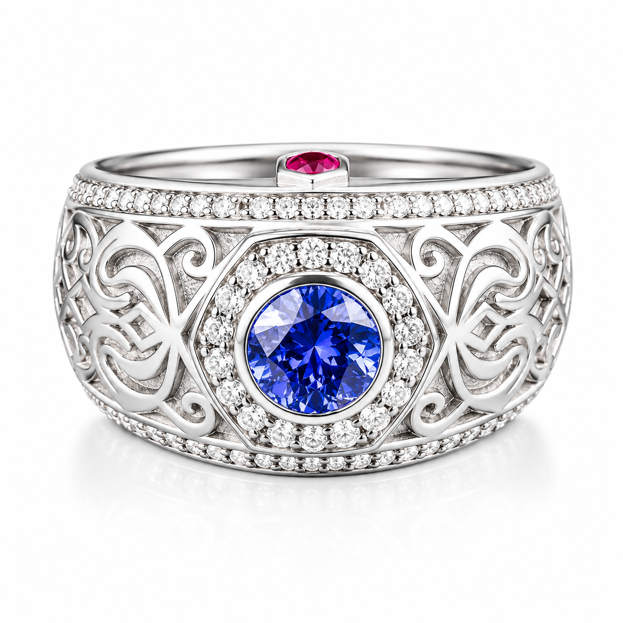 Middle Eastern Signet Silver Men's Ring