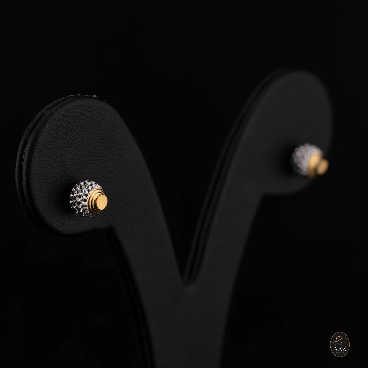 Sparkle 22K Gold Stud Earrings