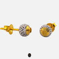Sparkle 22K Gold Stud Earrings