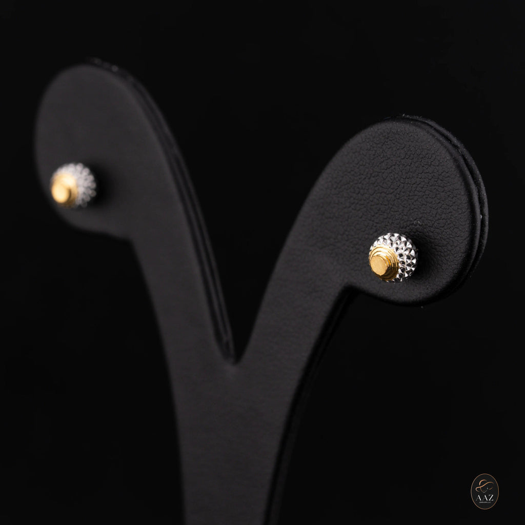 Sparkle 22K Gold Stud Earrings