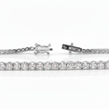 Natural Diamond 18K Gold Tennis Bracelet